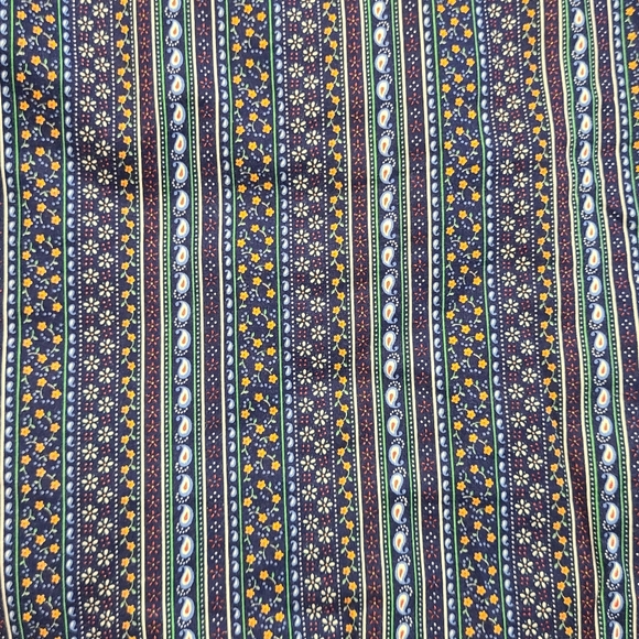 Vintage 70s Patchwork Reversible Floral Wrap Skirt S - Picture 7 of 9